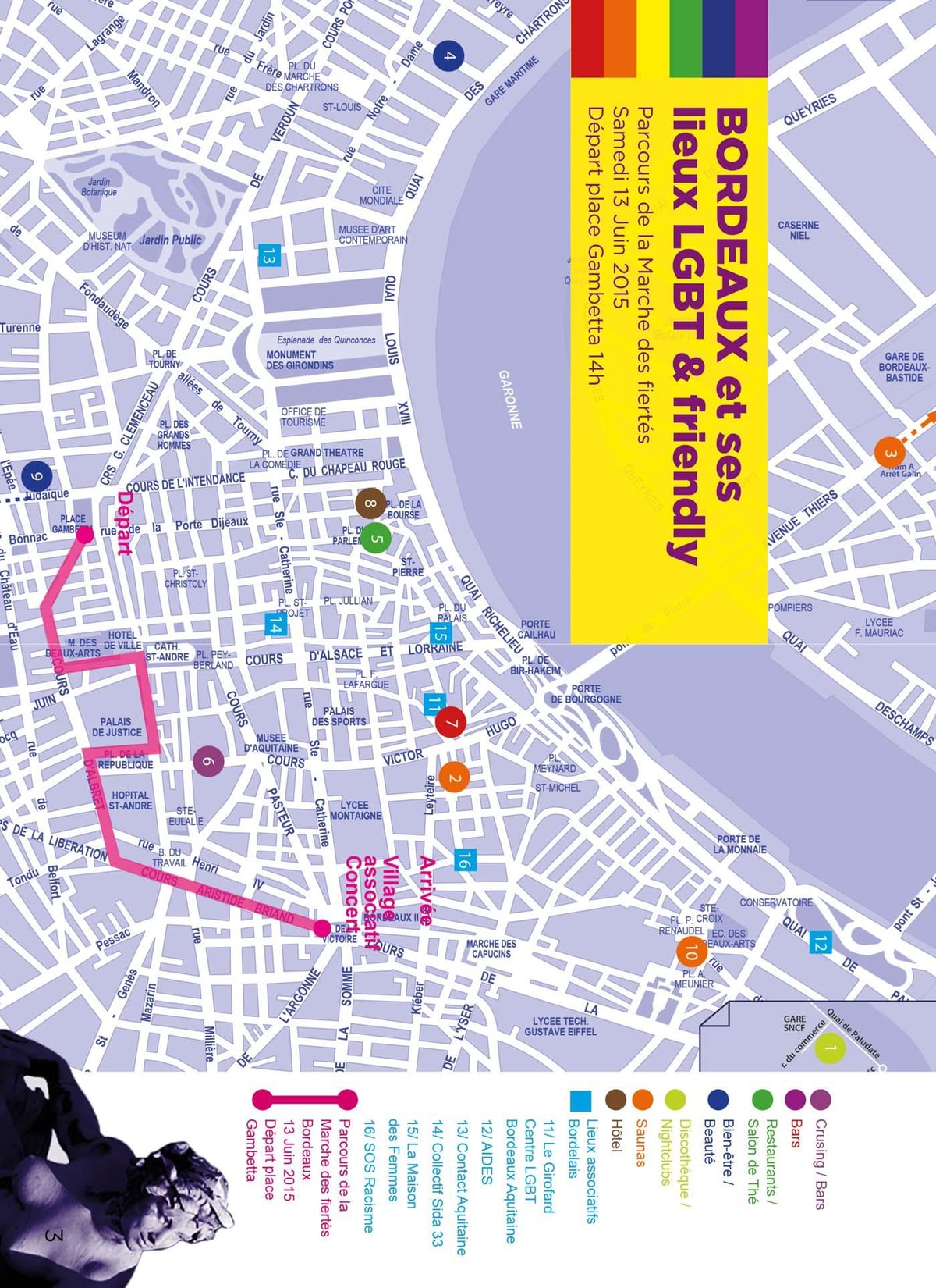 mapa ng Bordeaux bakla mapa