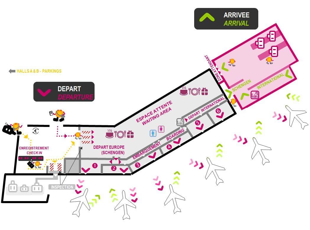 mapa ng Bordeaux hall 