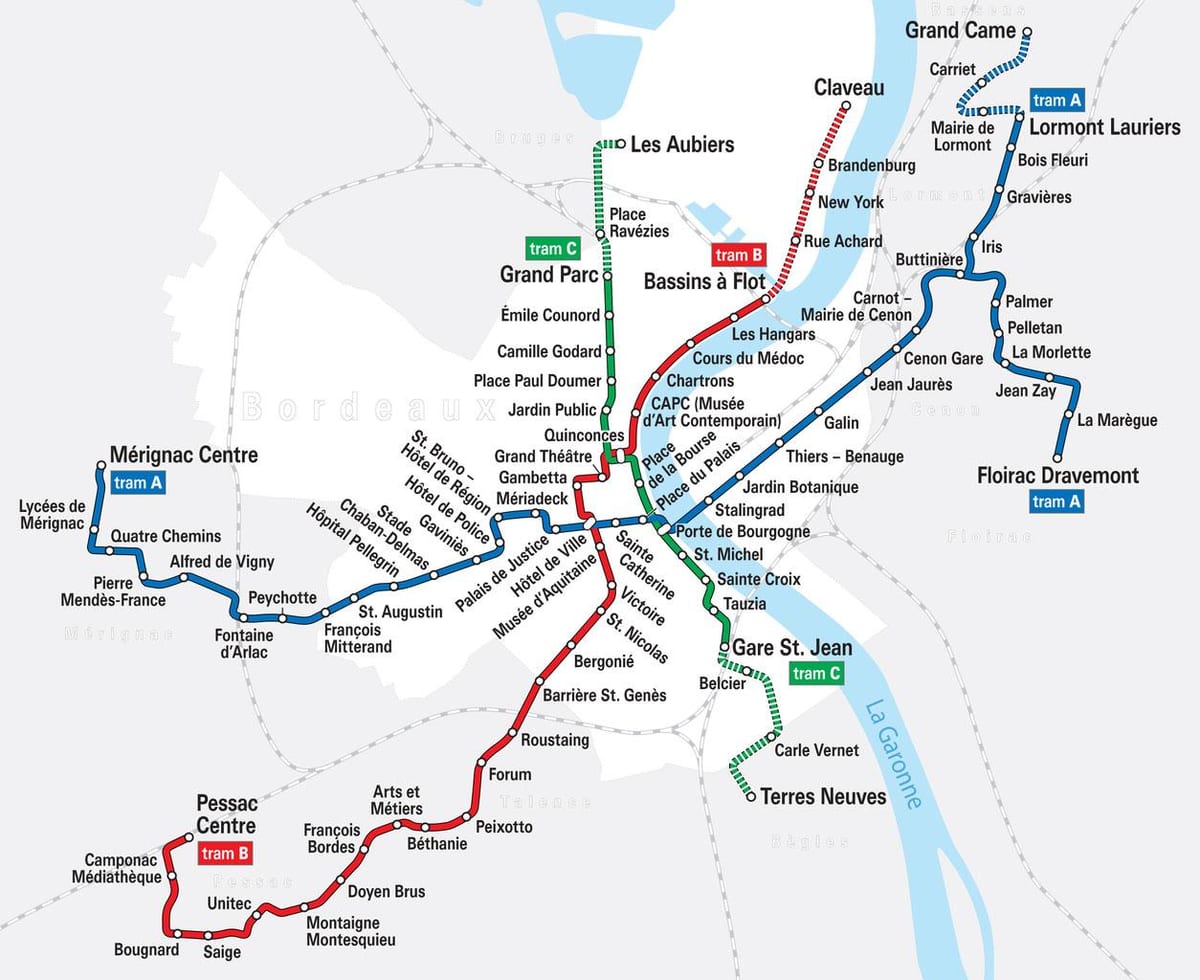 bagon mapa Bordeaux france